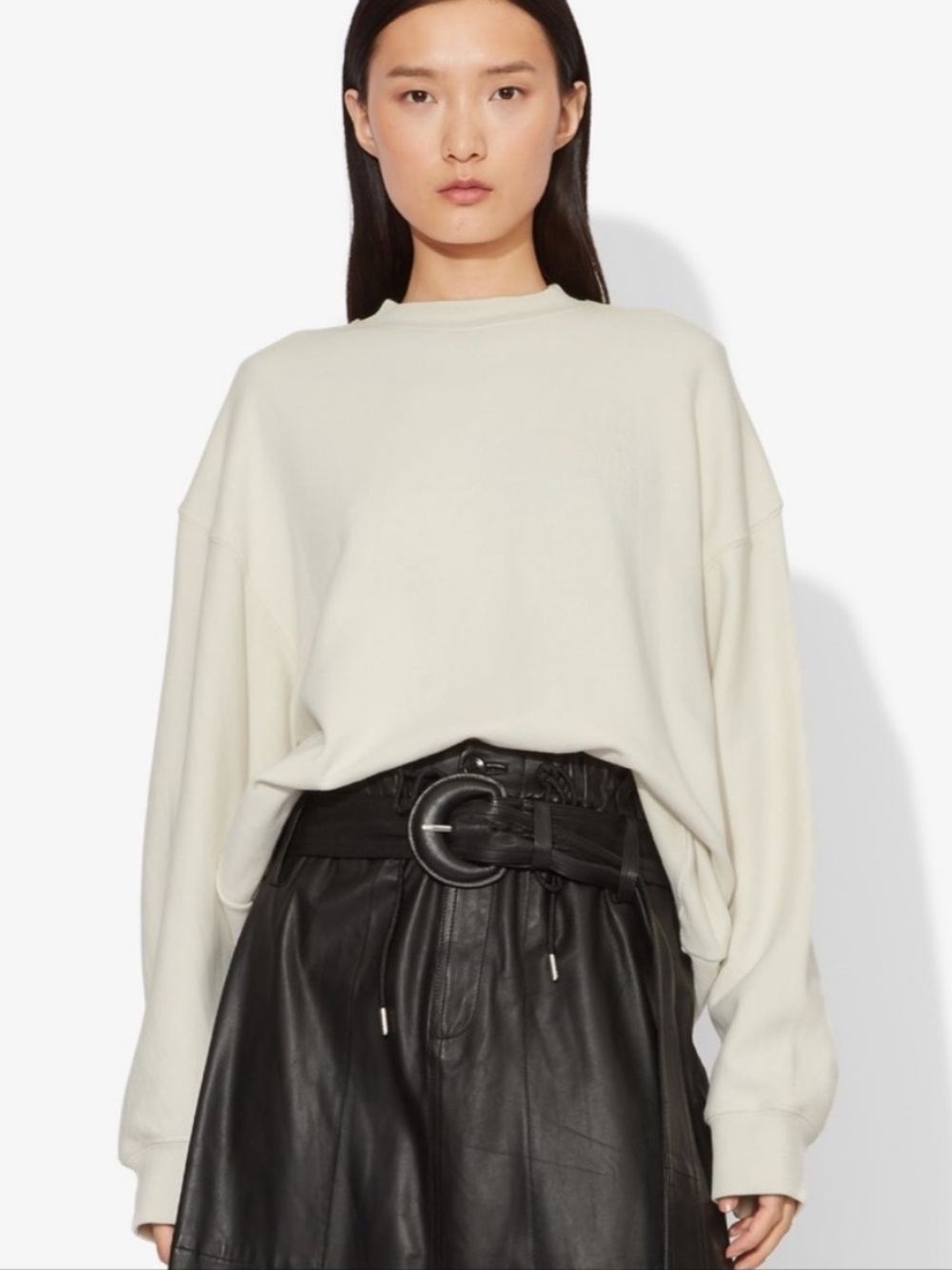 Proenza Schouler Greene Street Address Logo Print Sweatshirt